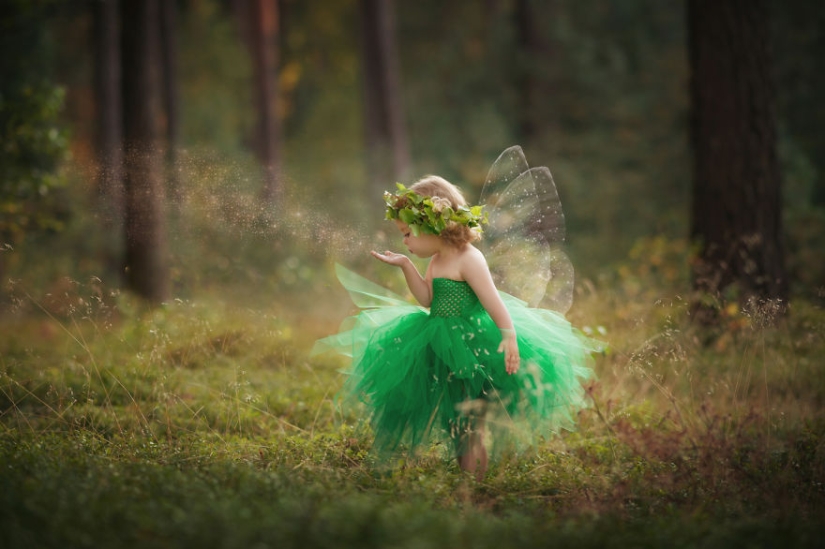 Creative photos of children in fabulous images