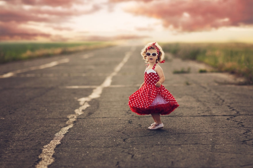 Creative photos of children in fabulous images