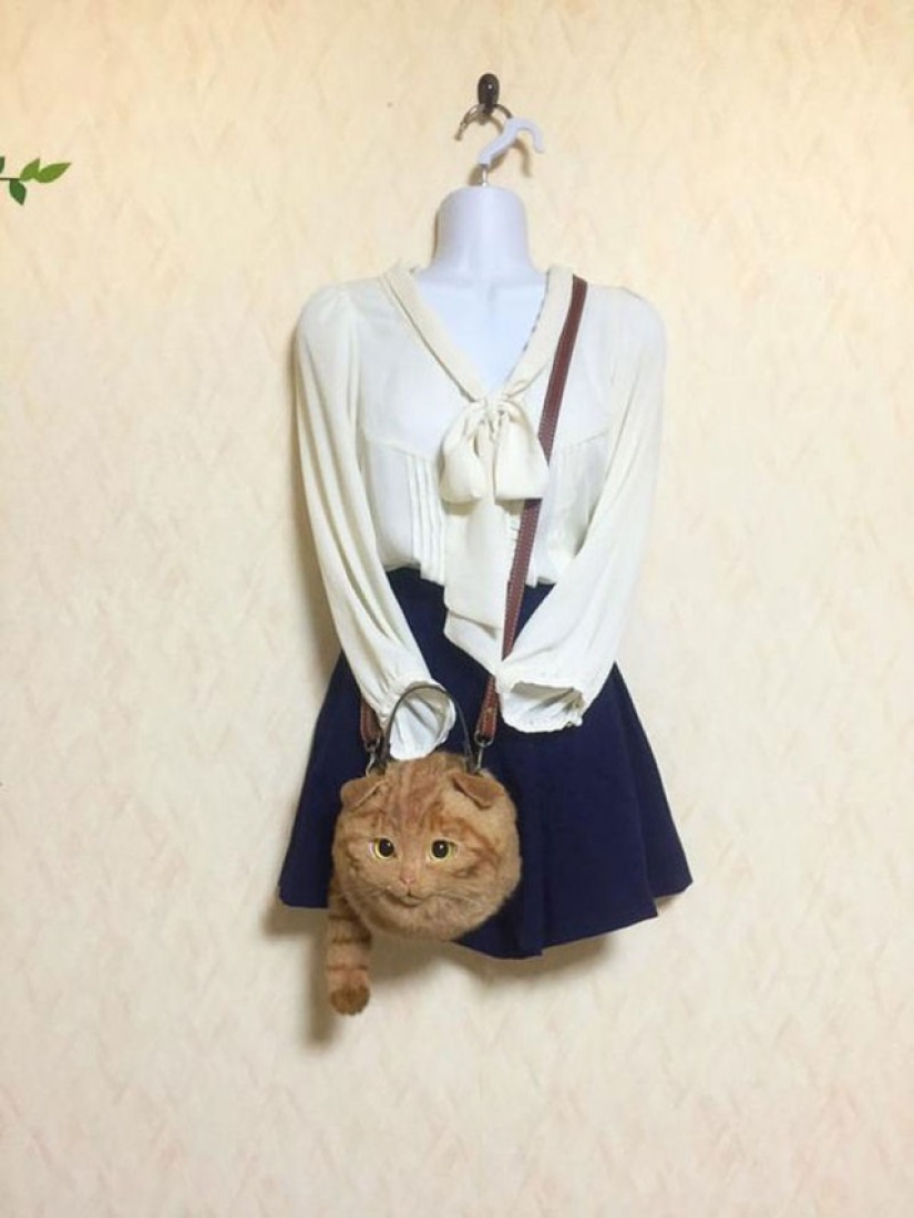 Creepy or cute? Cat bags are a new trend in Japan