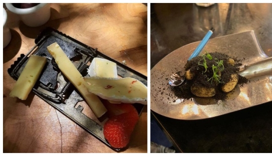 Croutons on a shovel: 22 examples of a very strange serving of dishes