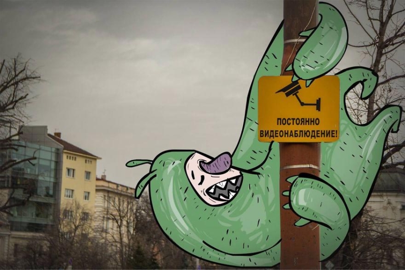 Cute and lazy: Bulgarian illustrator&#39;s monsters that have taken over the whole city