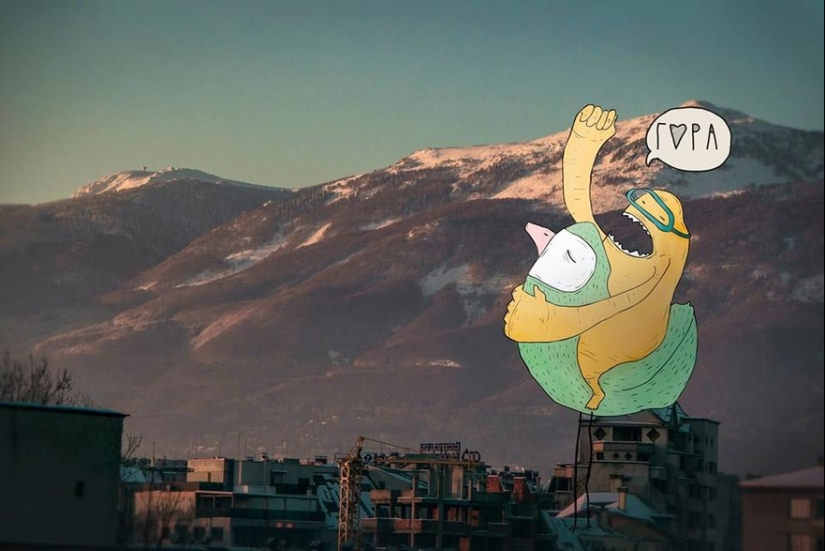 Cute and lazy: monsters of the Bulgarian illustrator who captured the whole city