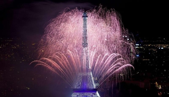 Día de la Bastilla en la Torre Eiffel