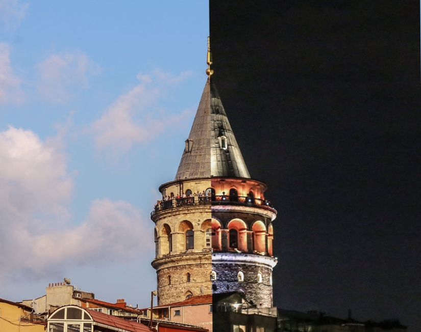 Día y noche en Estambul