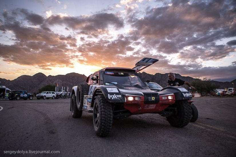 Dakar 2014. Night in Bivouac