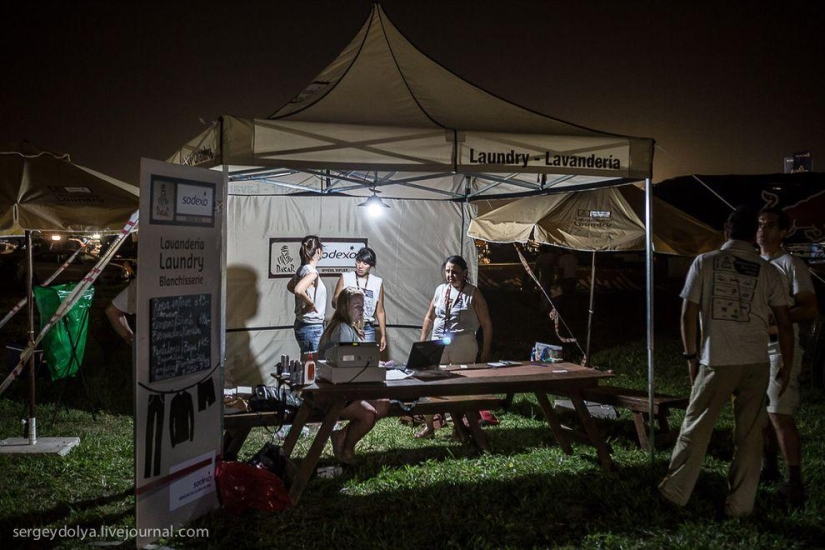 Dakar 2014. Night in Bivouac