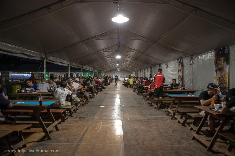 Dakar 2014. Night in Bivouac