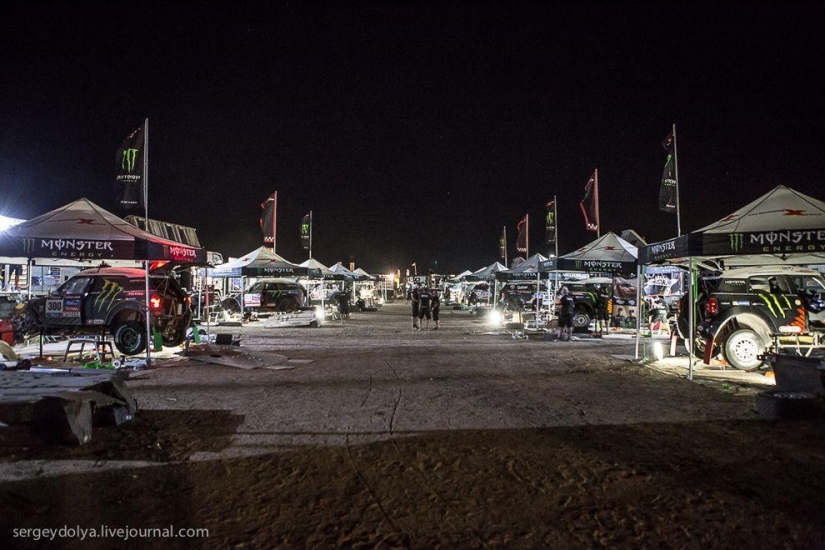 Dakar 2014. Night in Bivouac