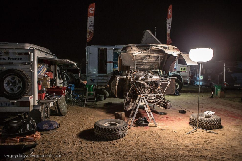 Dakar 2014. Noche en vivac