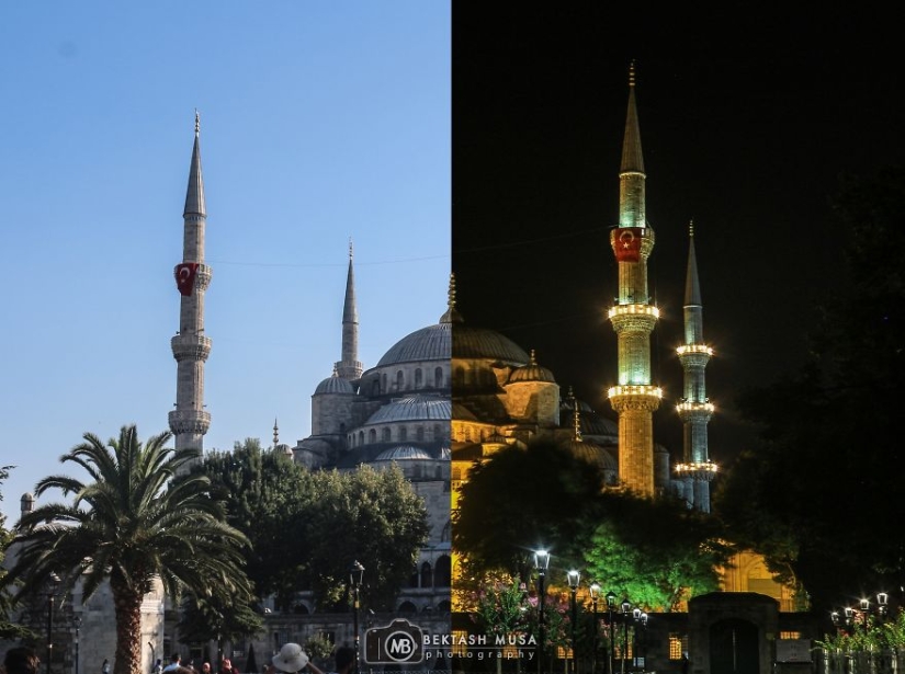 Day and night in Istanbul