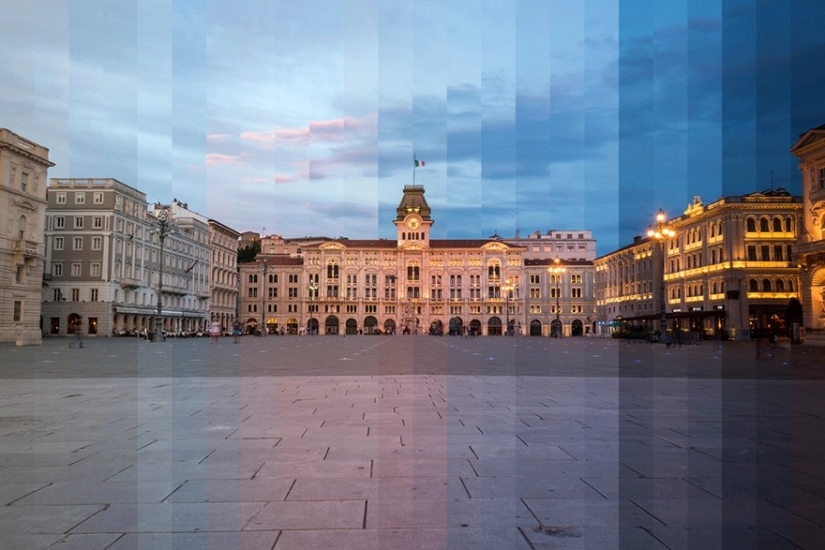 Day and night in one picture. Amazing shots of famous landmarks in an unusual format