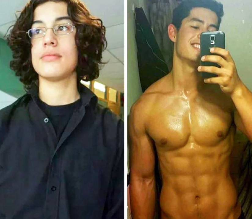 De un patito feo a un cisne hermoso: estos 18 adolescentes demostraron que cualquiera puede convertirse en un hombre guapo