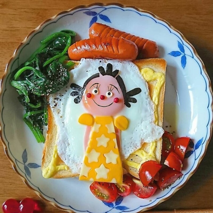 Deliciosos y hermosos huevos de un gran Japonés mamá