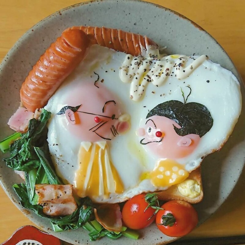 Delicious and beautiful eggs from a large Japanese mom