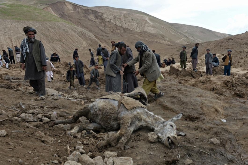 Deslizamiento de tierra en Afganistán