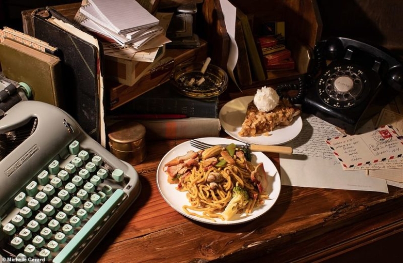 Dieta genio: el fotógrafo ha reproducido los platos favoritos de los famosos a la gente creativa