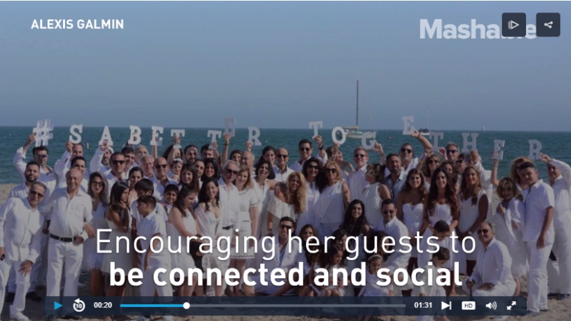 Digital research: a startup girl forced her wedding guests to take selfies and sit in social networks