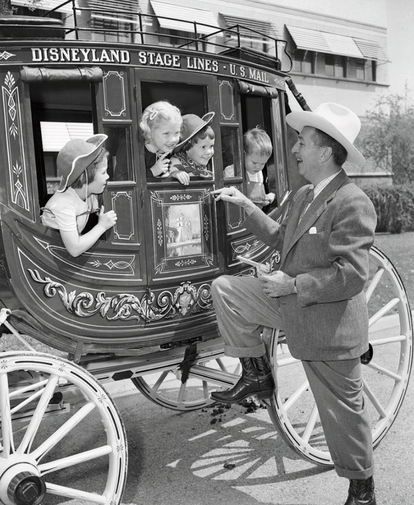 Disneyland on its opening day in 1955