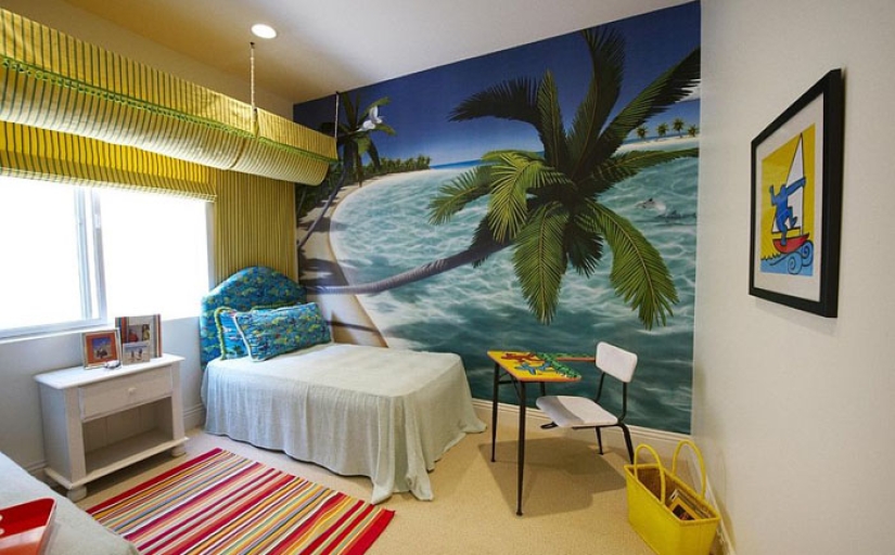Diversión tropical: 20 impresionantes interiores de habitaciones para niños