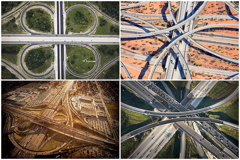 Donde los caminos se dividen: fotografía aérea por Peter Andrew