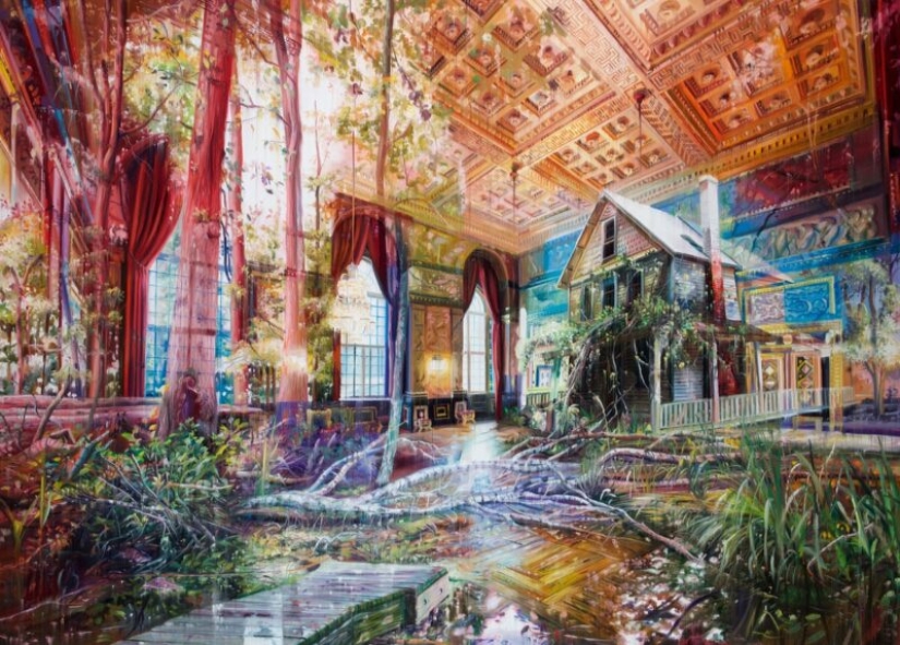 Dreams, reality, desolation and urban studies in the fantastic paintings by the artist Jacob Brostrup