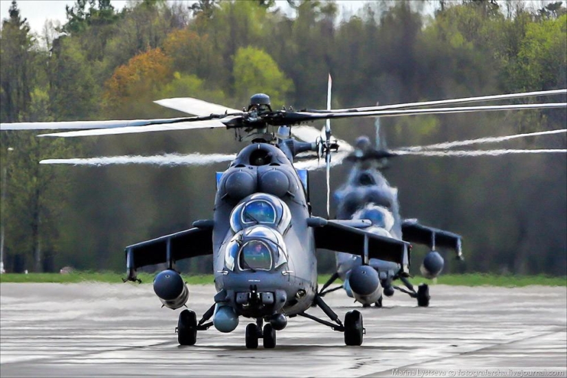 Dress rehearsal for the Victory Parade and Moscow from a helicopter