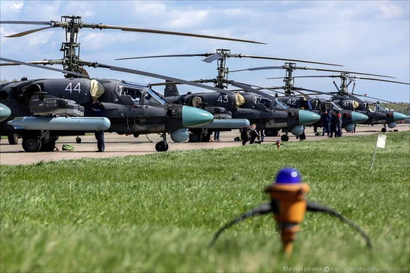 Dress rehearsal for the Victory Parade and Moscow from a helicopter