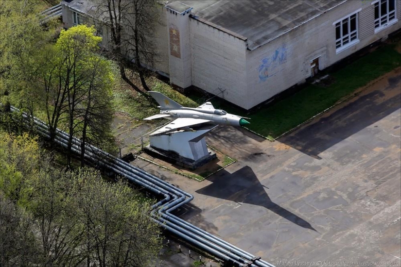 Dress rehearsal for the Victory Parade and Moscow from a helicopter