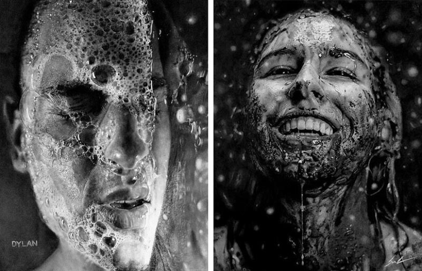 Dylan Eakin and his photorealistic charcoal drawings