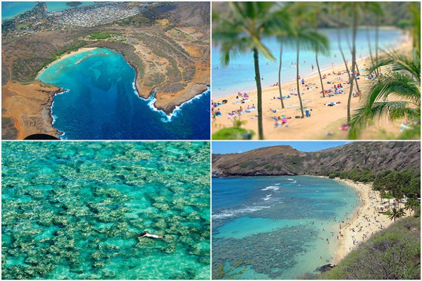 Earthly Paradise — Hawaiian beach inside an ancient crater