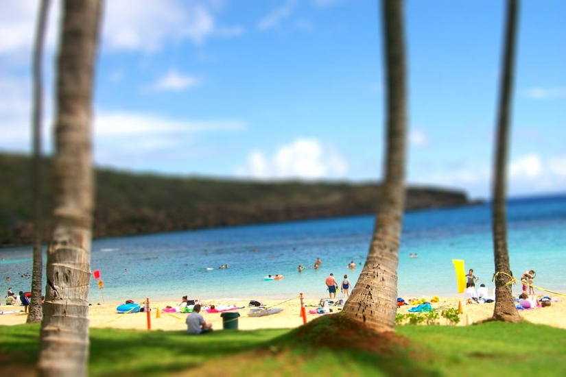 Earthly paradise - Hawaiian beach inside an ancient crater