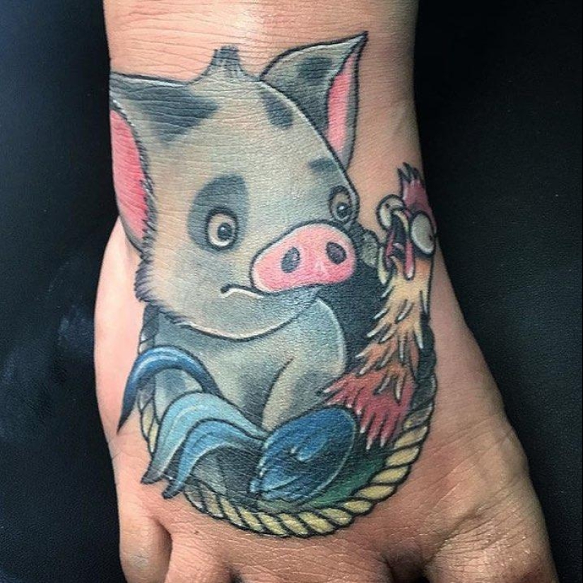 "Eat your salad — don't mess with guys": what is a tattoo cover themselves vegans