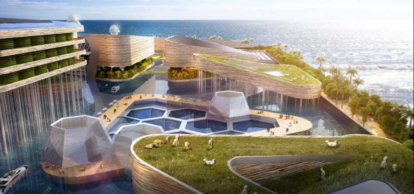 Eco Atlantis - the city of the future off the coast of China