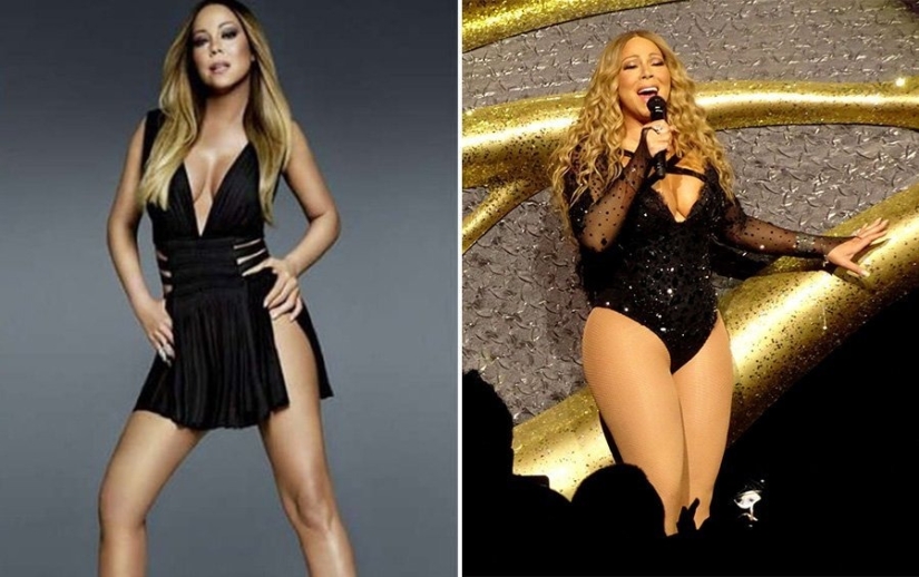 Either fat or bones: 9 stars whose weight is constantly jumping