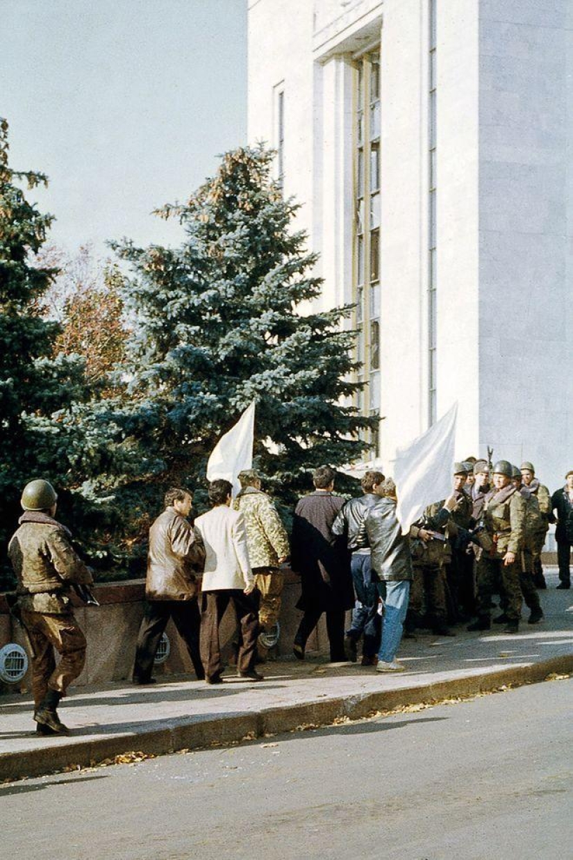 Ejecución de la Casa de los Soviets el 4 de octubre de 1993