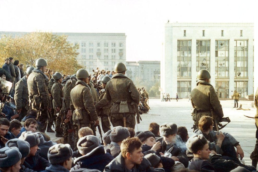 Ejecución de la Casa de los Soviets el 4 de octubre de 1993