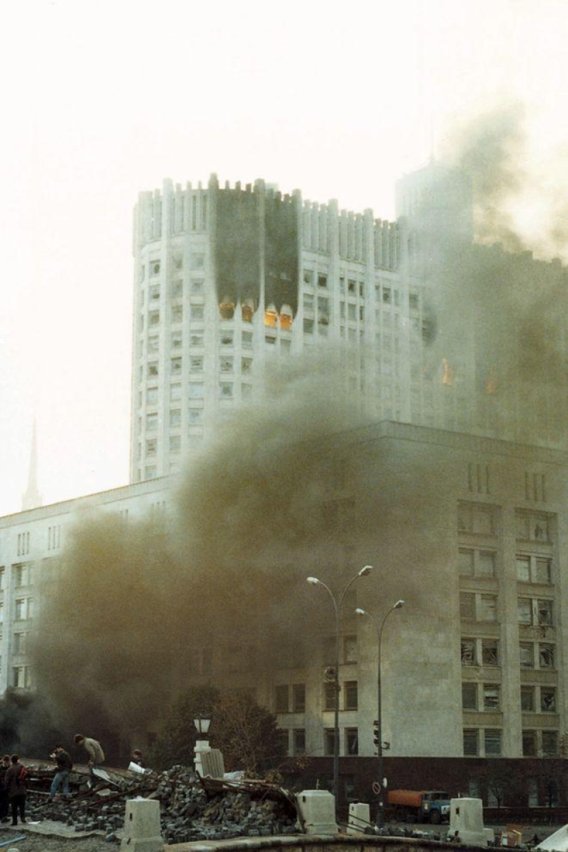 Ejecución de la Casa de los Soviets el 4 de octubre de 1993