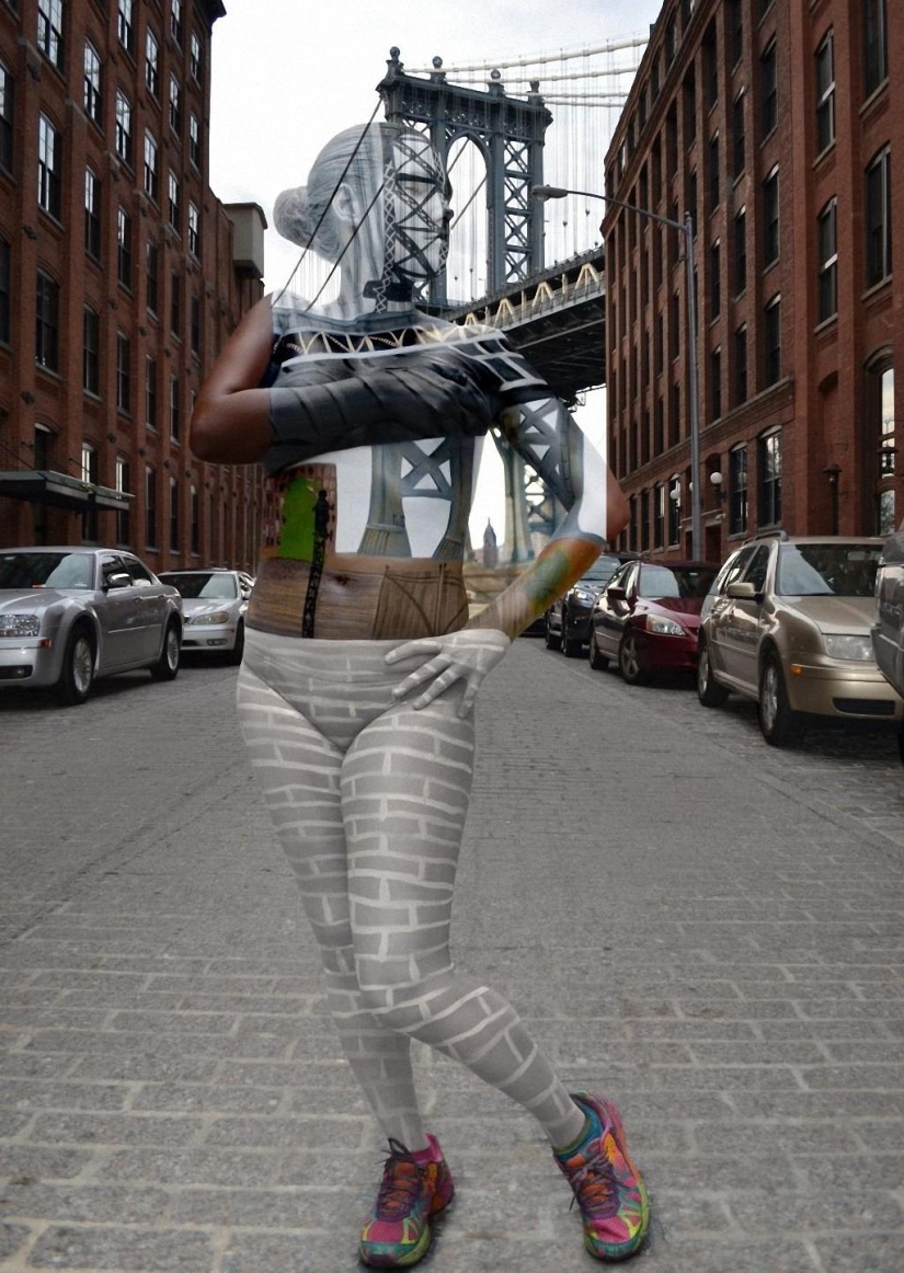 El arte del disfraz: modelos desnudas en la ciudad de Nueva York