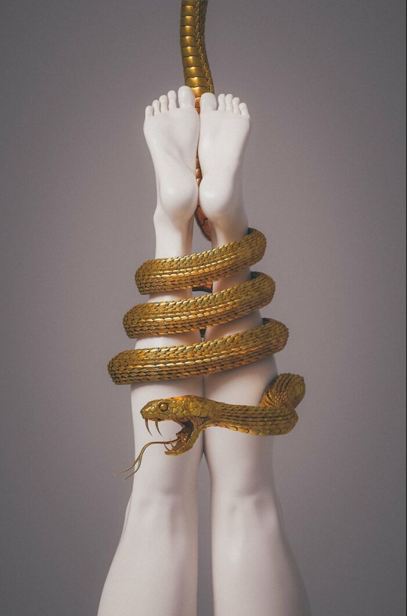 El arte sensual se encuentra con la belleza divina: mis interpretaciones en 3D de diosas clásicas