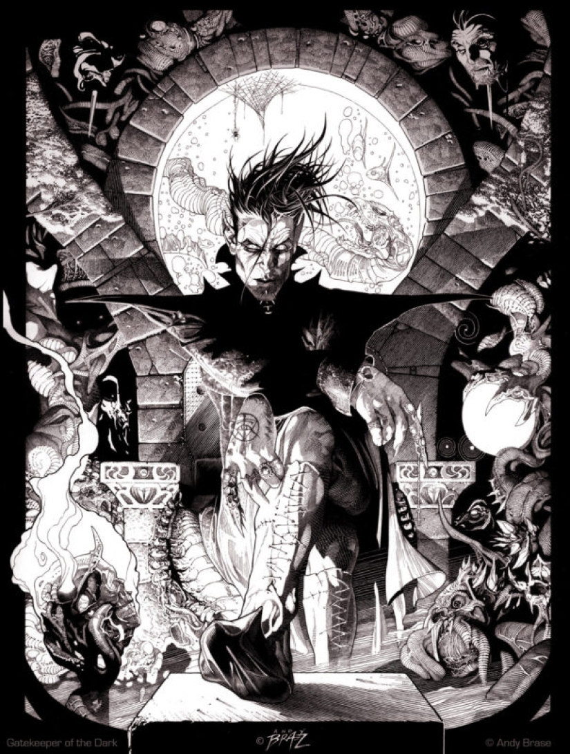 El artista de cómics Andy Brace y su oscuro arte conceptual e ilustraciones