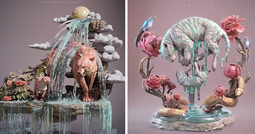 El escultor Yuki Morita y sus increíbles quimeras