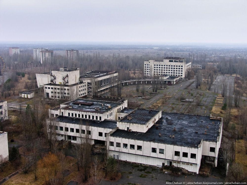 El fantasma de Chernobyl en una mañana de agosto: una vista desde arriba