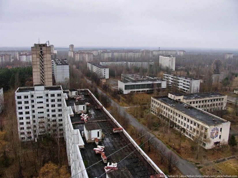 El fantasma de Chernobyl en una mañana de agosto: una vista desde arriba