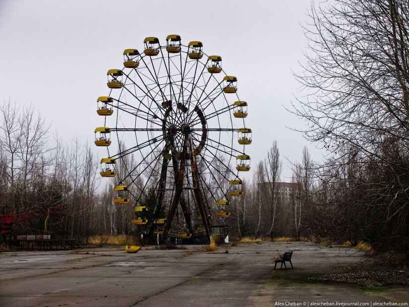 El fantasma de Chernobyl en una mañana de agosto: una vista desde arriba