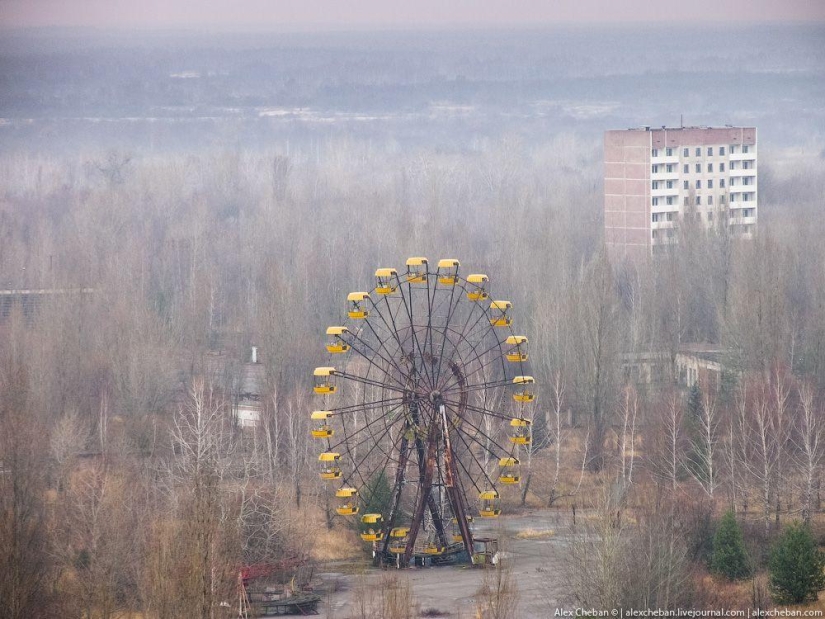 El fantasma de Chernobyl en una mañana de agosto: una vista desde arriba