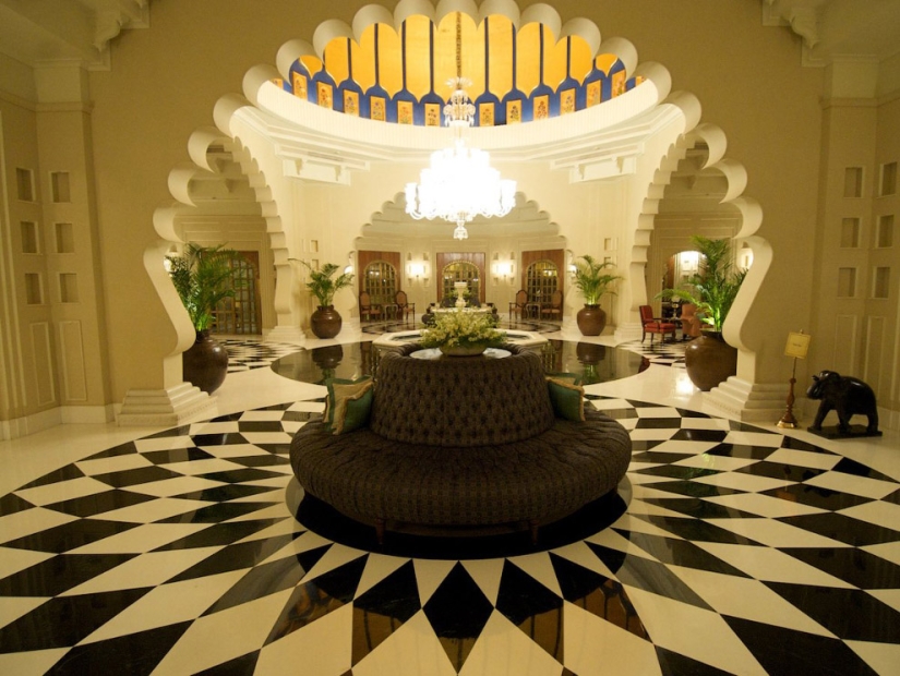 El hotel más lujoso de la India.