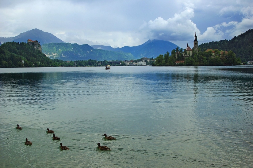 El lago Bled es el mejor lugar para los amantes de la paz y la tranquilidad.