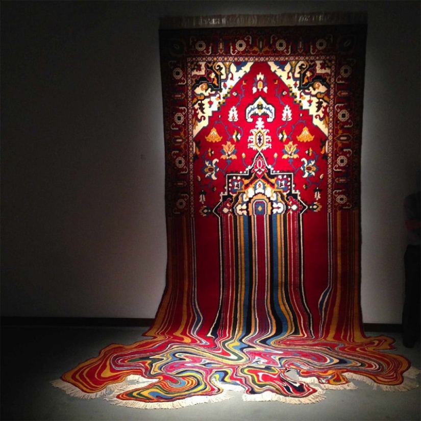 El maestro de Bakú Faig Ahmed y sus alfombras mágicas