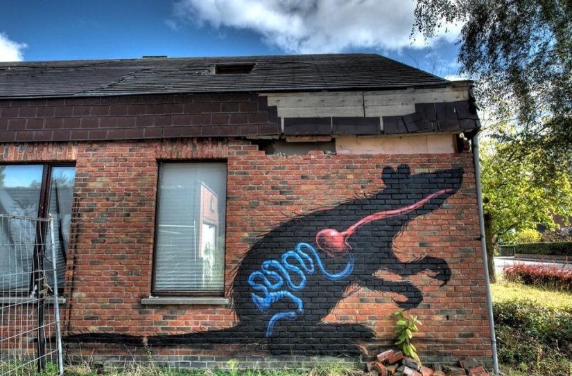 El pueblo abandonado de Doel y su asombroso arte callejero