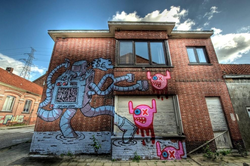 El pueblo abandonado de Doel y su asombroso arte callejero